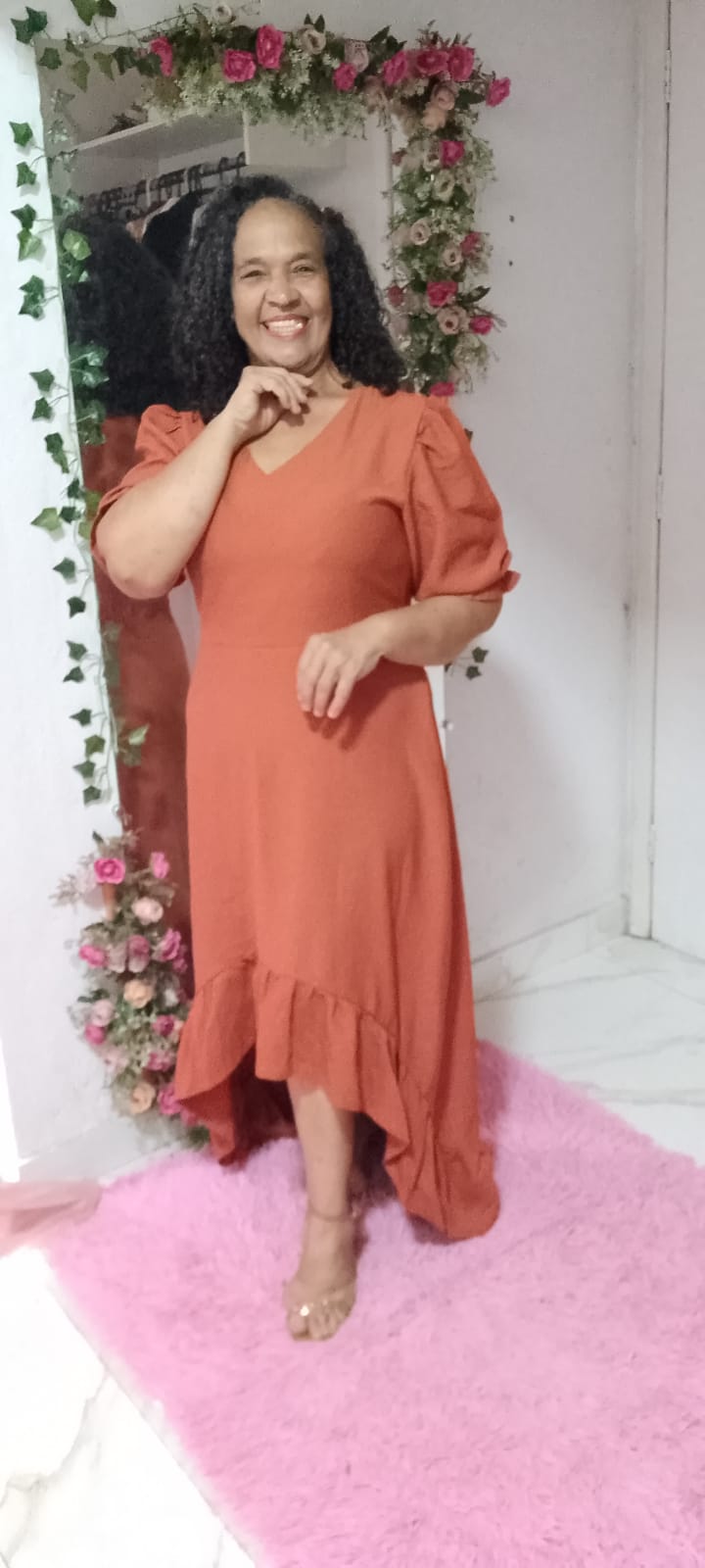 Vestido Sereia em Alfaiataria Sensorial - Elegância Caramelo